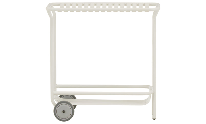 Enid White Outdoor Cart